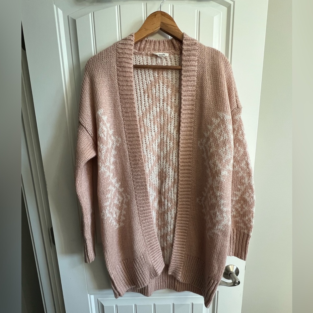 GARAGE Pink Long Cardigan